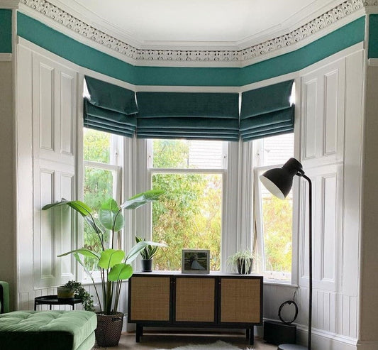 Bay Window Roman Shades & Fabric Blinds: Top Ideas & Tips