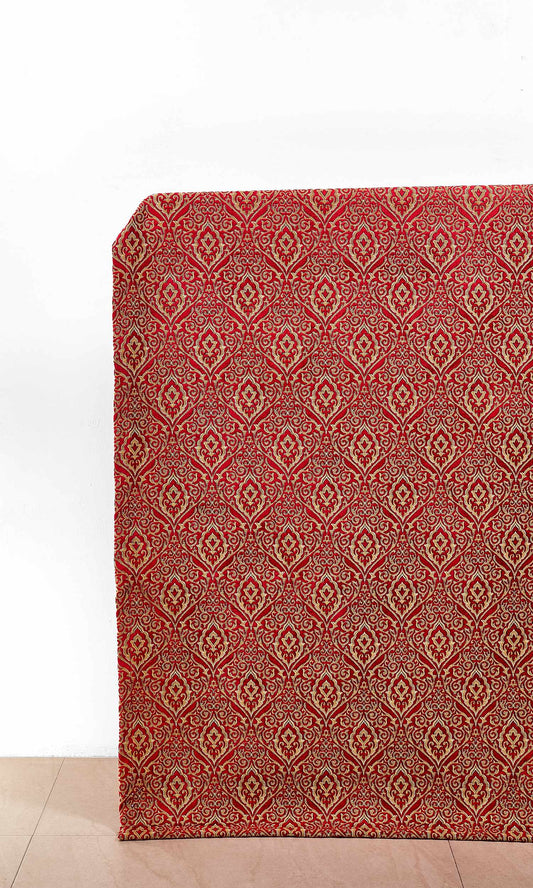 Damask Velvet Blinds (Beige/ Brown/ Red)