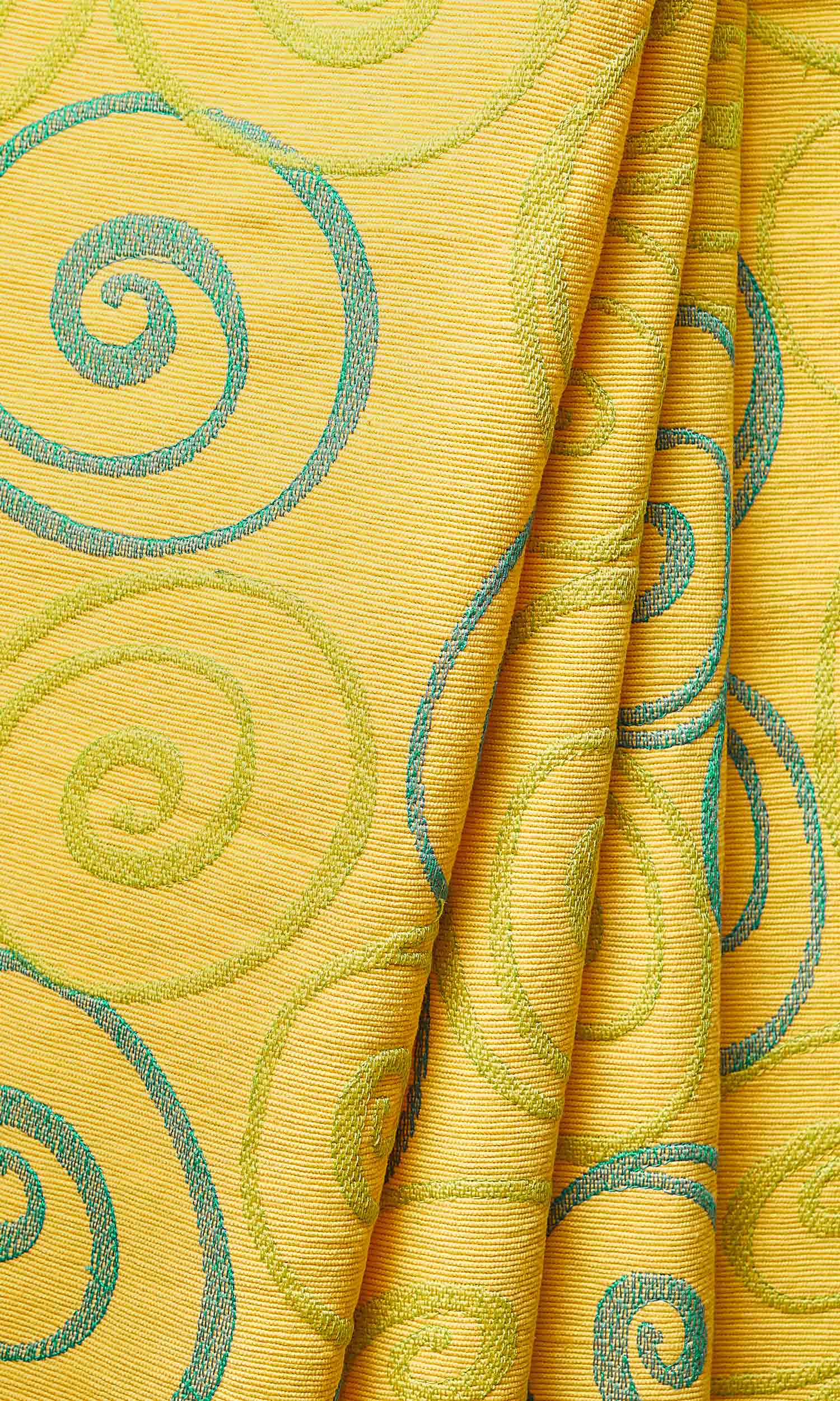 Cotton Home Décor Fabric By the Yard (Yellow Cotton)