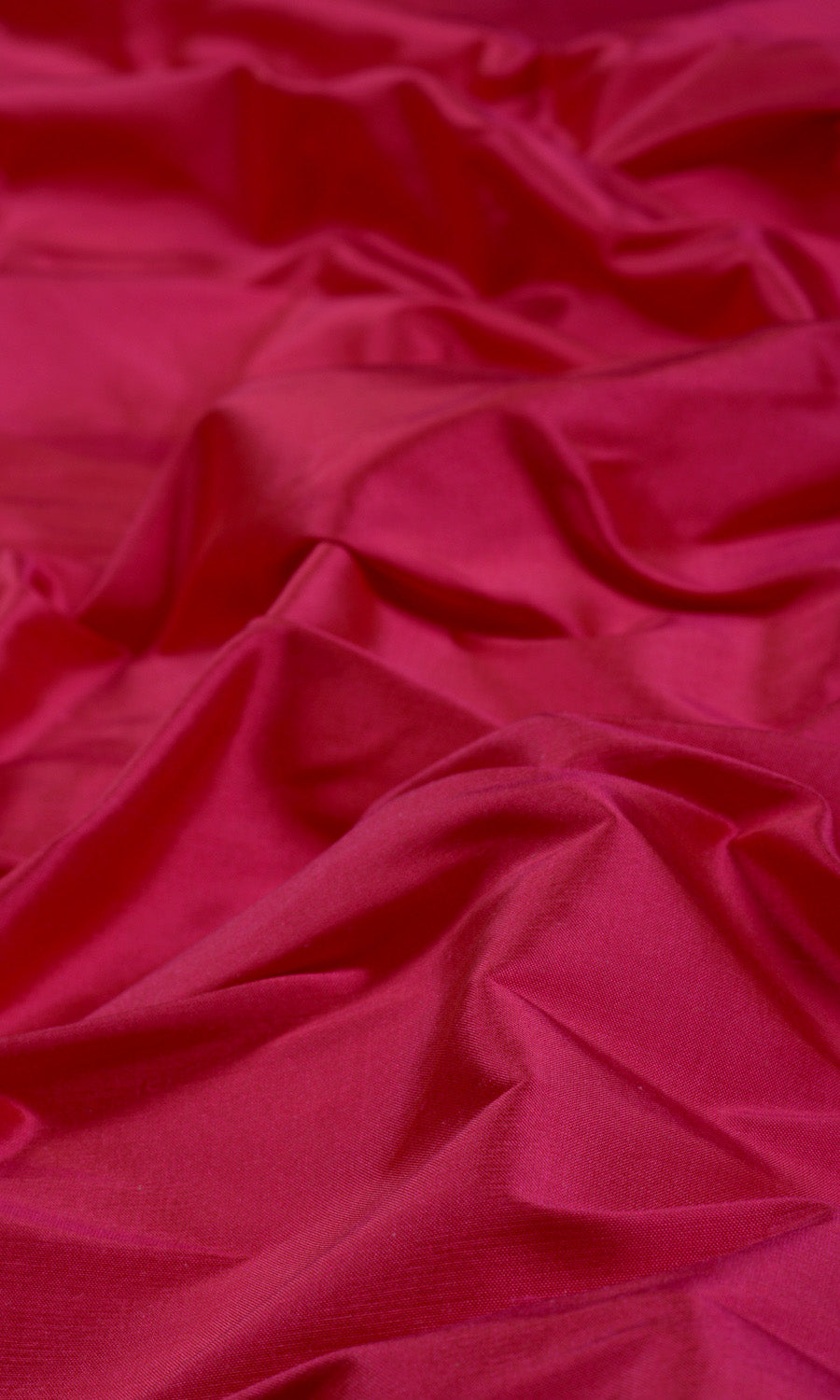 Shantung Silk Home Textile Fabric Material By the Yard (Ruby Pink)