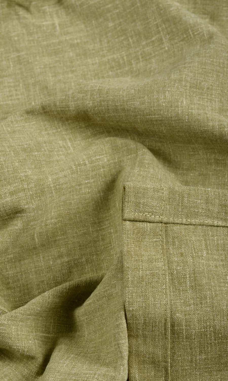 Poly-Cotton Blend Fabric By the Yard for Curtains & Drapes (Olive Green)