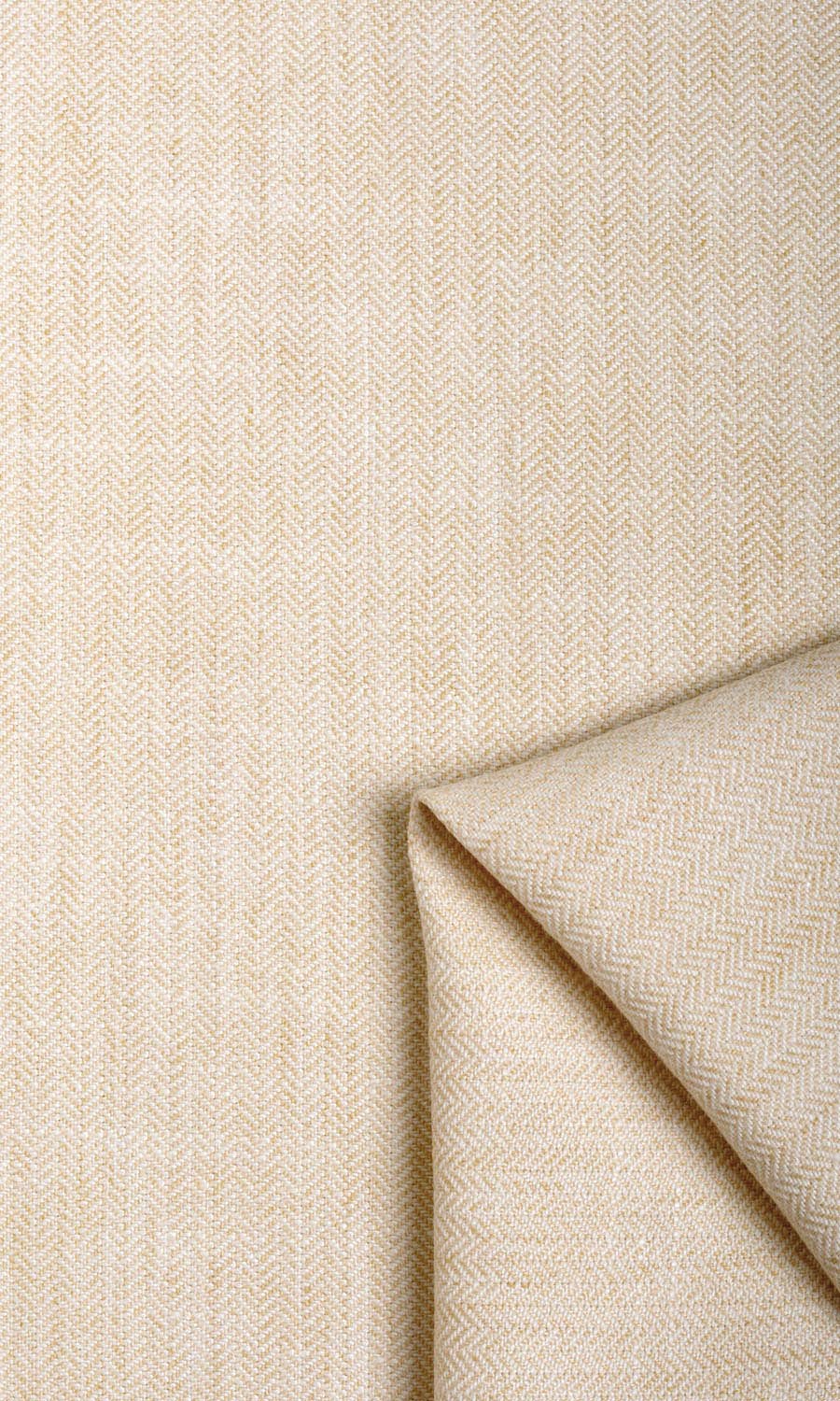 Herringbone Textured Home Décor Fabric By the Yard (Ivory Beige)