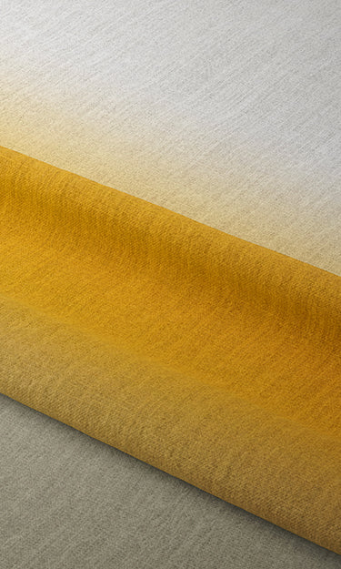3-Tone Ombre Fabric Material By the Yard (Yellow/ Beige)