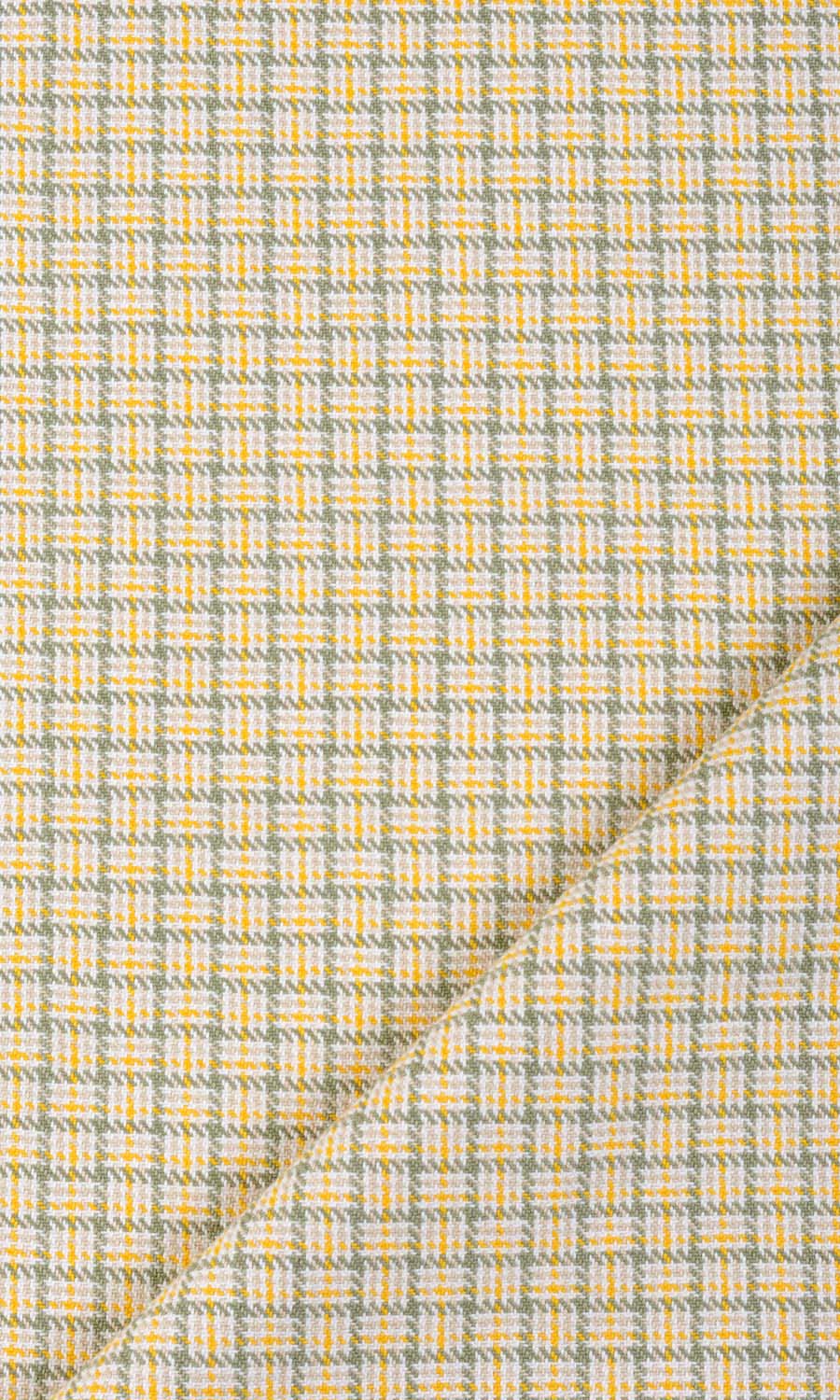 Basketweave Window Treatments Fabric By the Yard (Yellow/ Gray/ White)