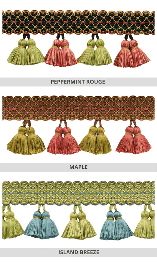 Window shades tassels and trimmings
