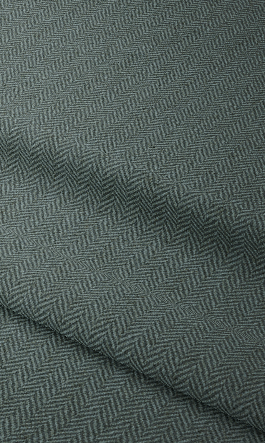 Herringbone Textured Home Textile Fabric Material Sample (Blue)