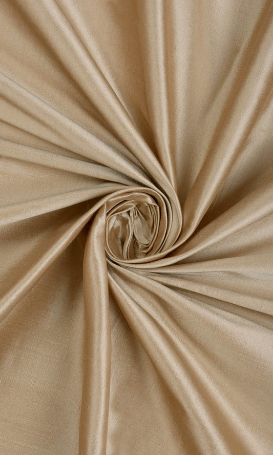 Shantung Silk Fabric Blinds (Peanut Brown)