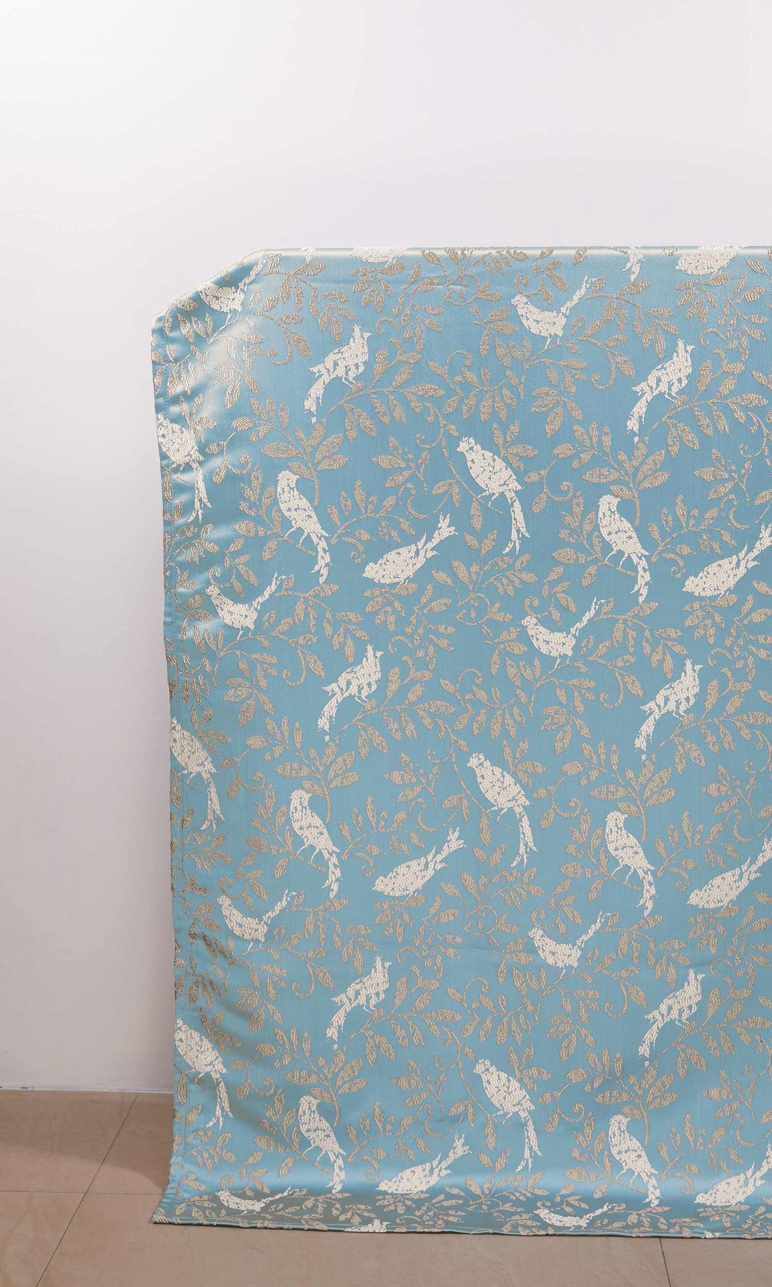 French Country  Window Treatments Fabric By the Yard (Blue)
