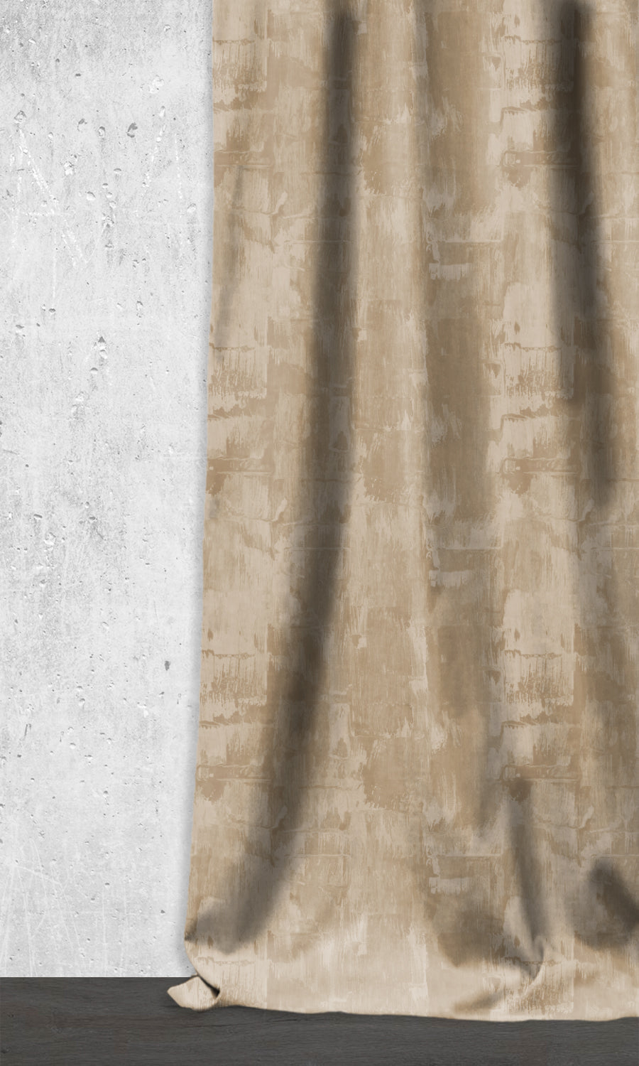 Modern Striped Window Treatments Fabric By the Yard (Brown/ Beige)