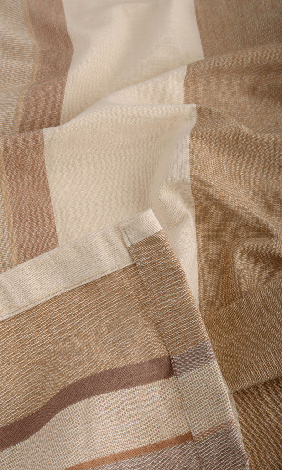 Cotton Home Textile Fabric Material By the Yard (Beige/ Brown)