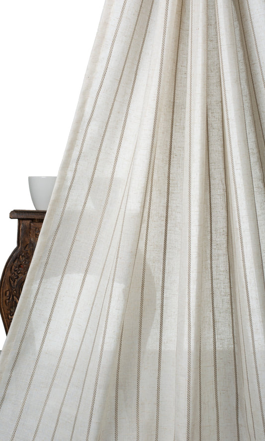 Linen Blend Fabric Blinds (Beige)