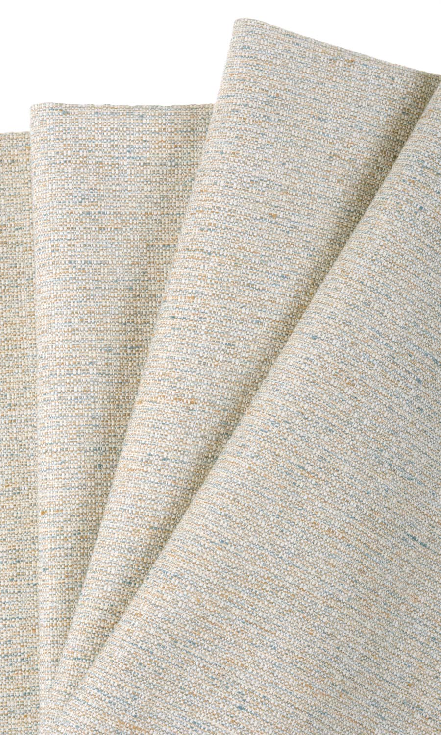 Textured  Fabric Material By the Yard (Oatmeal Beige/ Ash Gray)