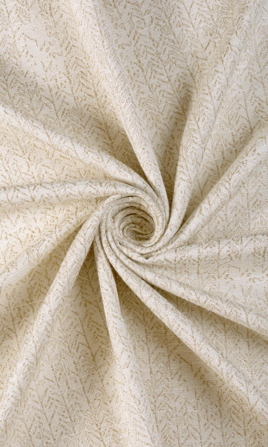 Herringbone Print Fabric Sample for Roman Blinds & Shades (Off White/ Pale Beige)