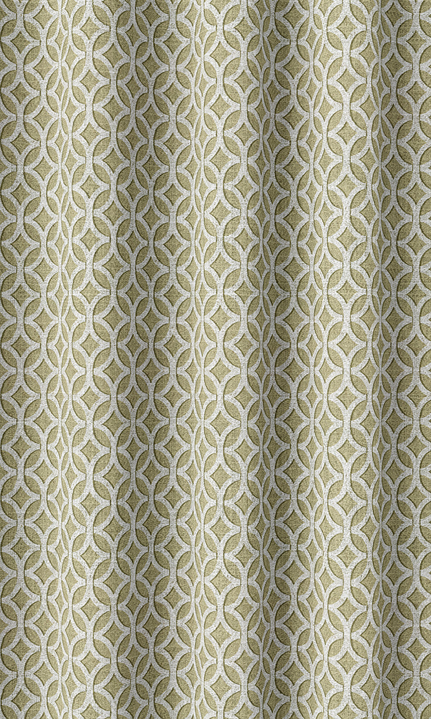 Geometric Print Home Textile Fabric Material By the Metre (Pastel Green)