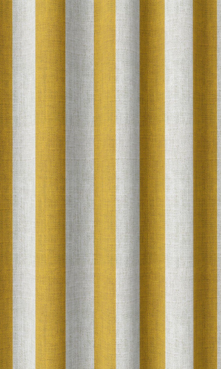 Striped Home Décor Fabric Sample (Yellow/ White)