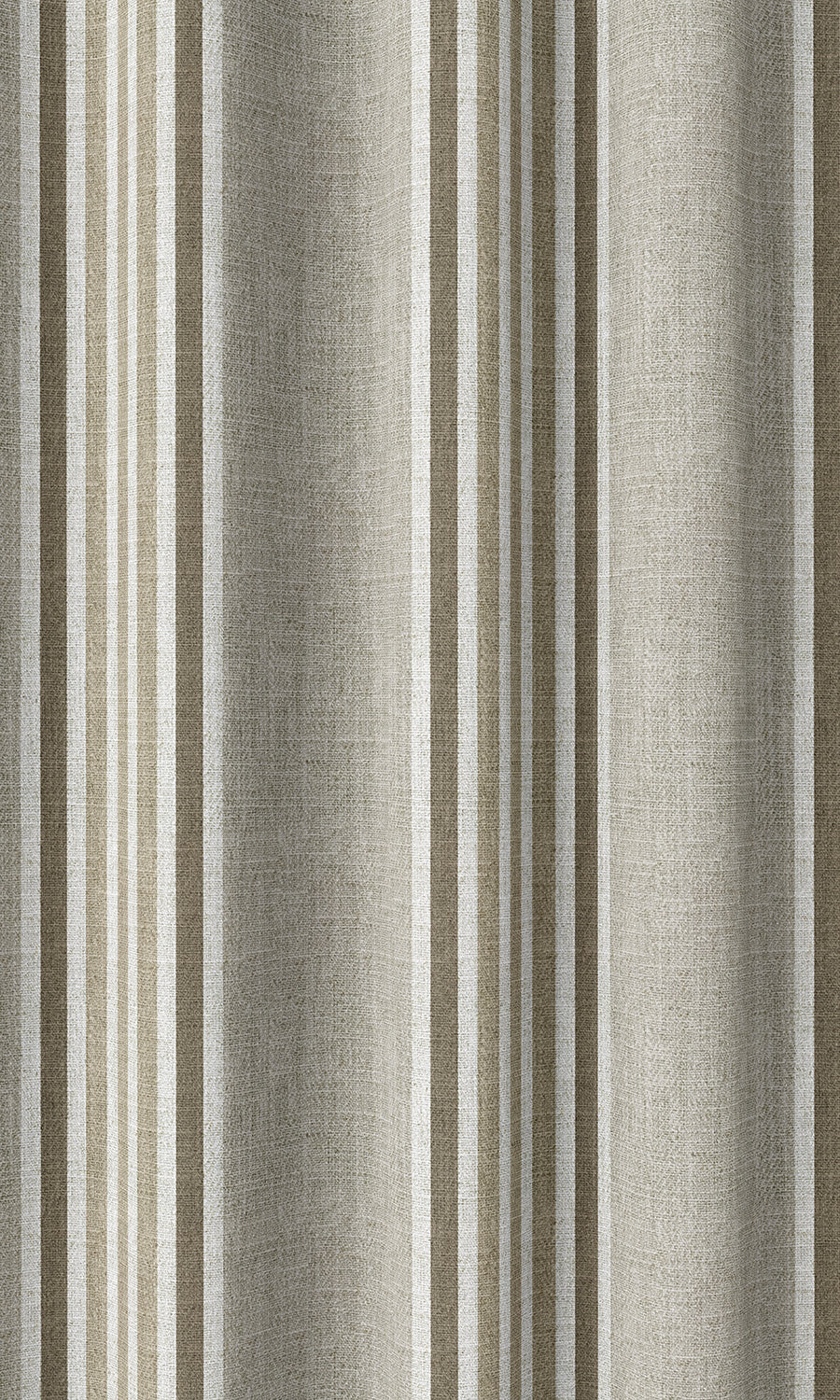 Modern Striped Home Décor Fabric By the Metre (Tan/ Brown)