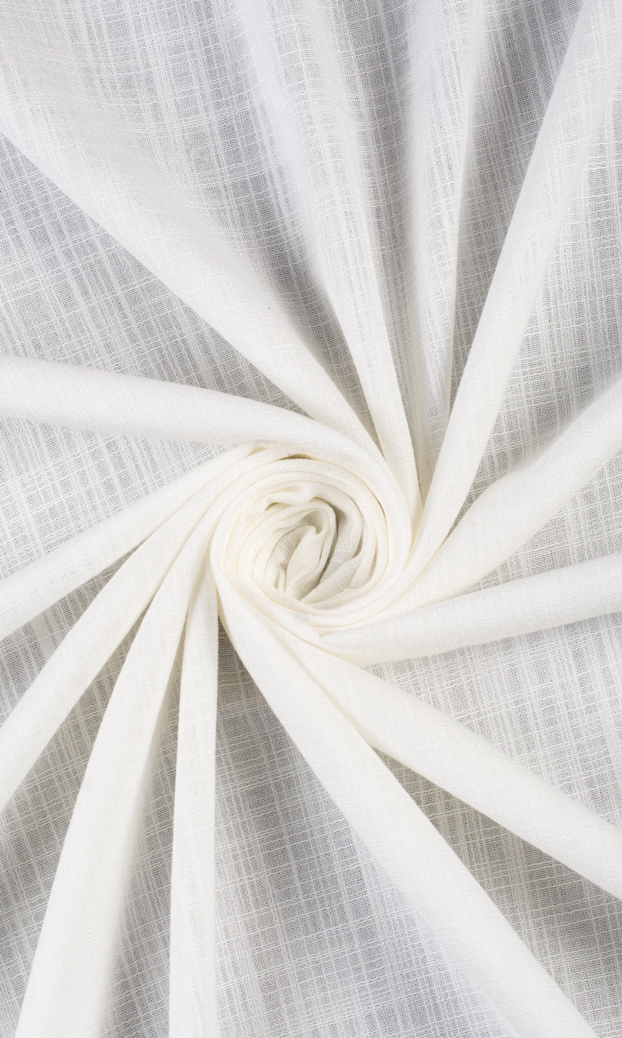 Semi-Sheer Home Décor Fabric By the Yard (White)