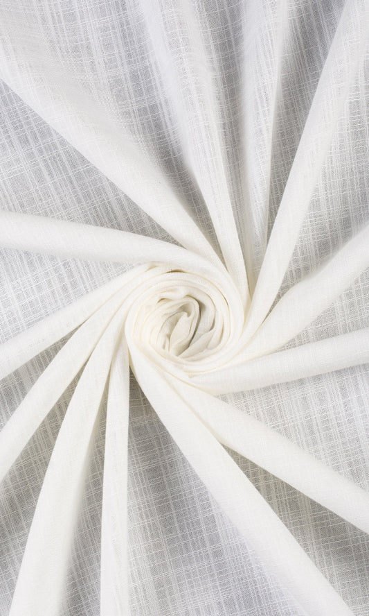 Semi-Sheer Home Décor Fabric By the Yard (White)