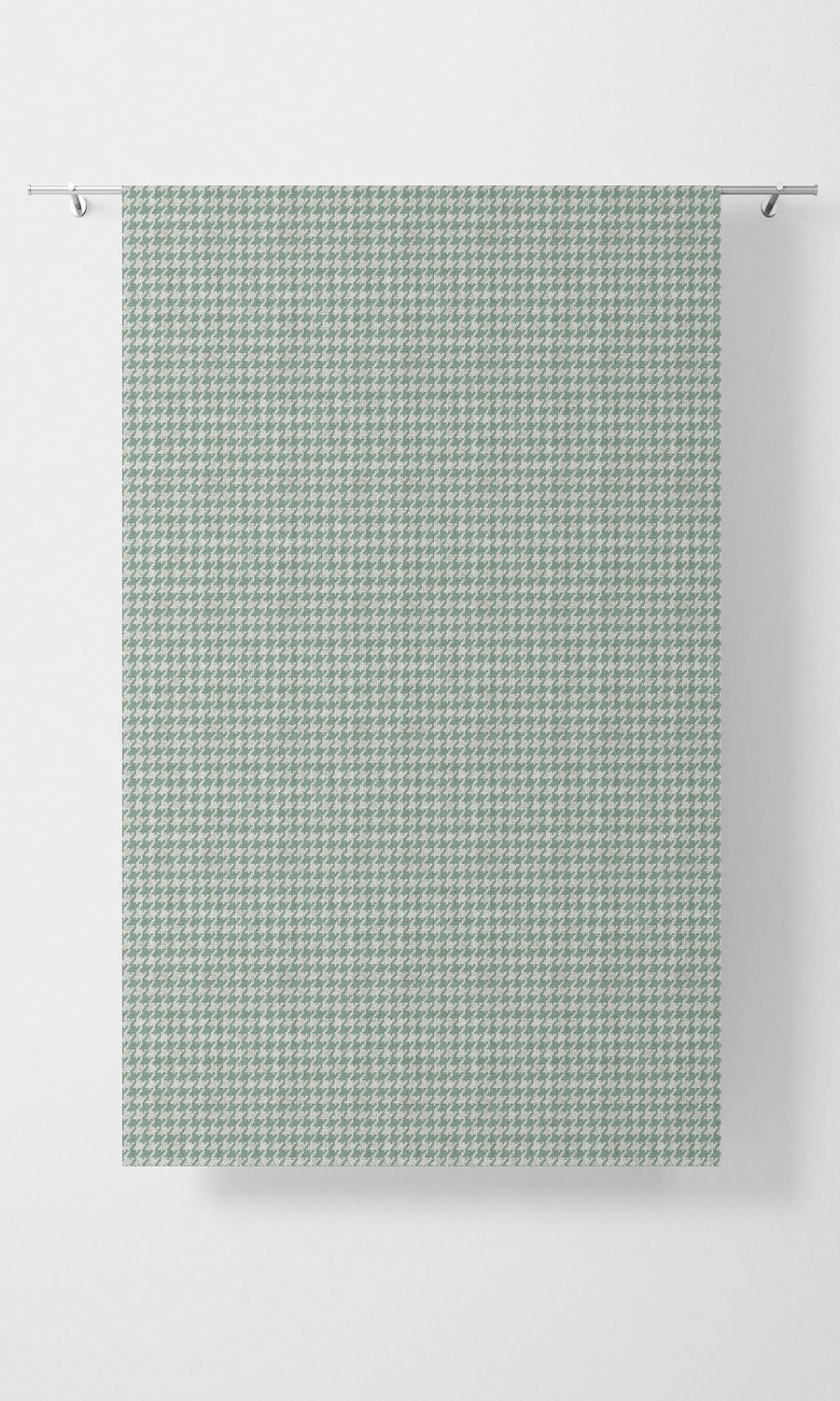 Houndstooth Print Home Textile Fabric Material By the Metre (Blue/ White)