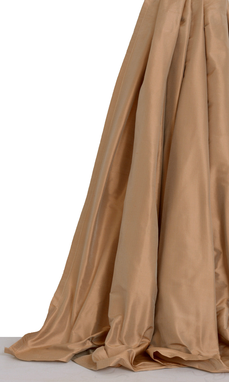 Shantung Silk Window Treatments Fabric By the Yard (Peach/ Salmon)