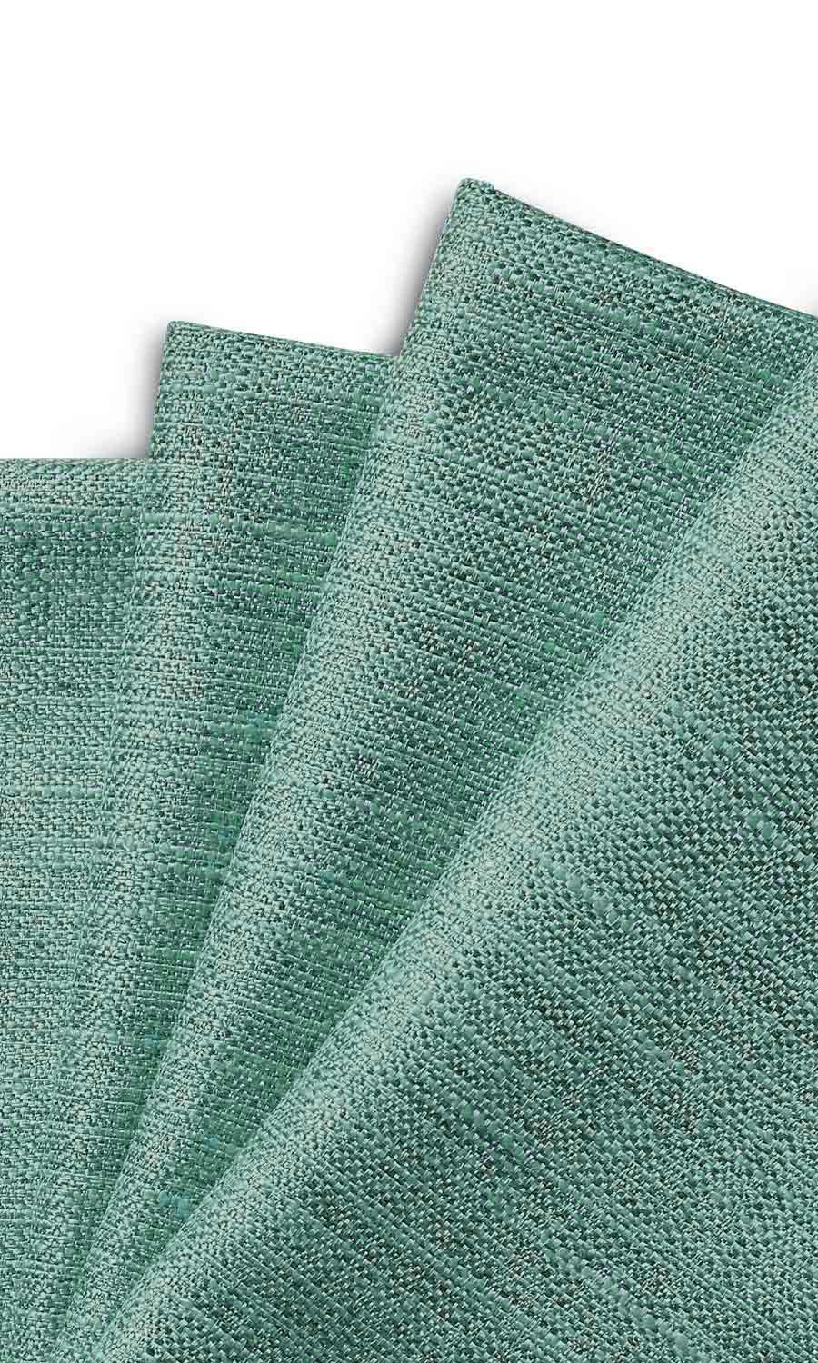 Faux Silk Window Treatments Fabric By the Yard (Sea Green)