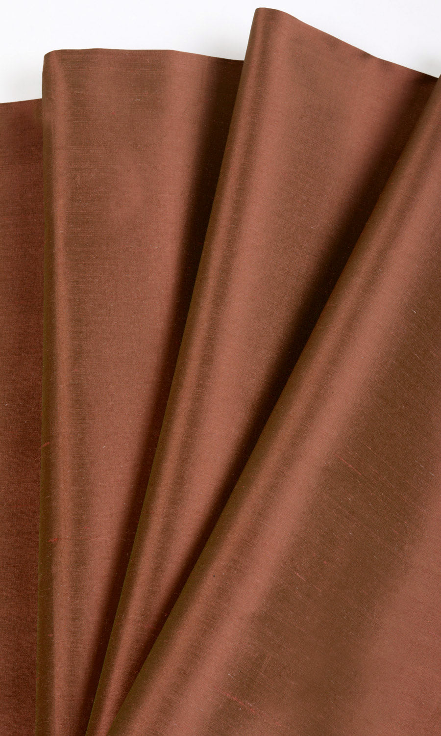 Shantung Silk Fabric By the Yard for Curtains & Drapes (Deep Orange)