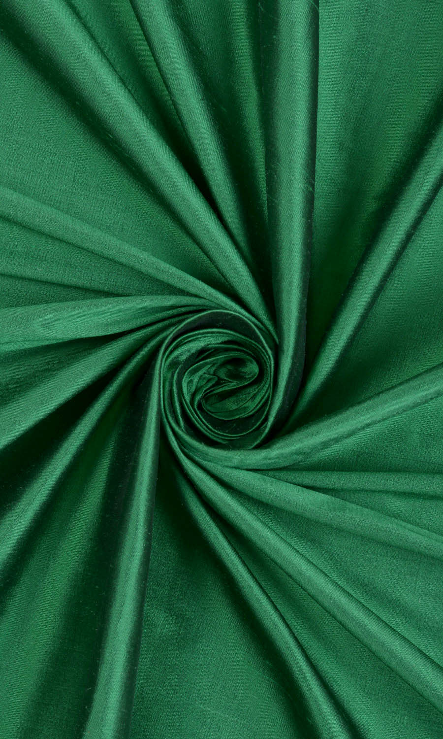 Shantung Silk Home Décor Fabric Sample (Emerald Green)