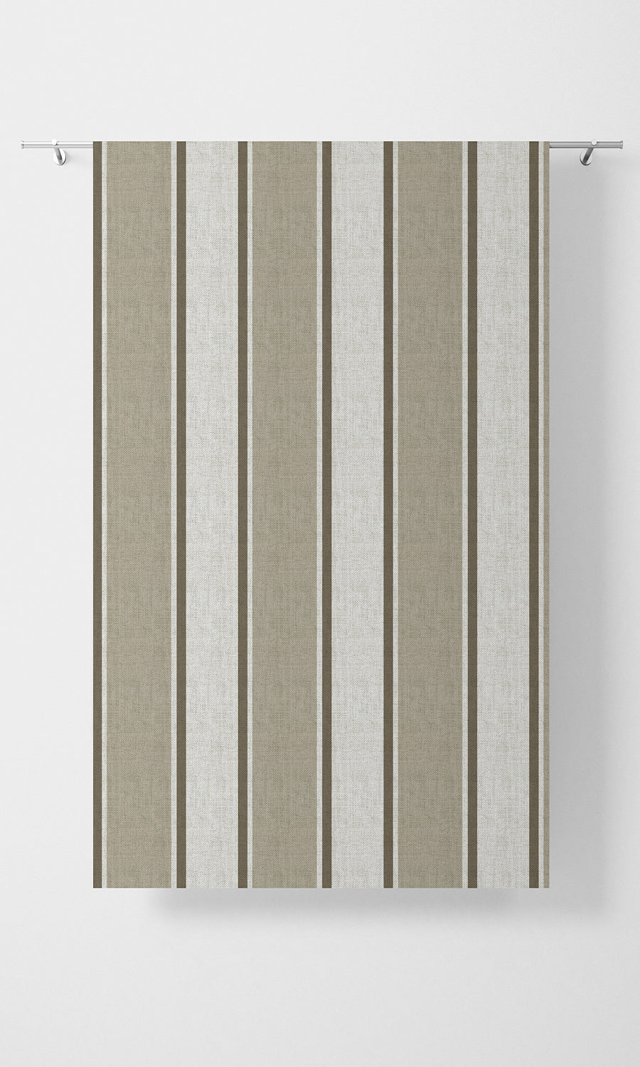 Modern Striped Home Textile Fabric Material Sample (Beige/ White)