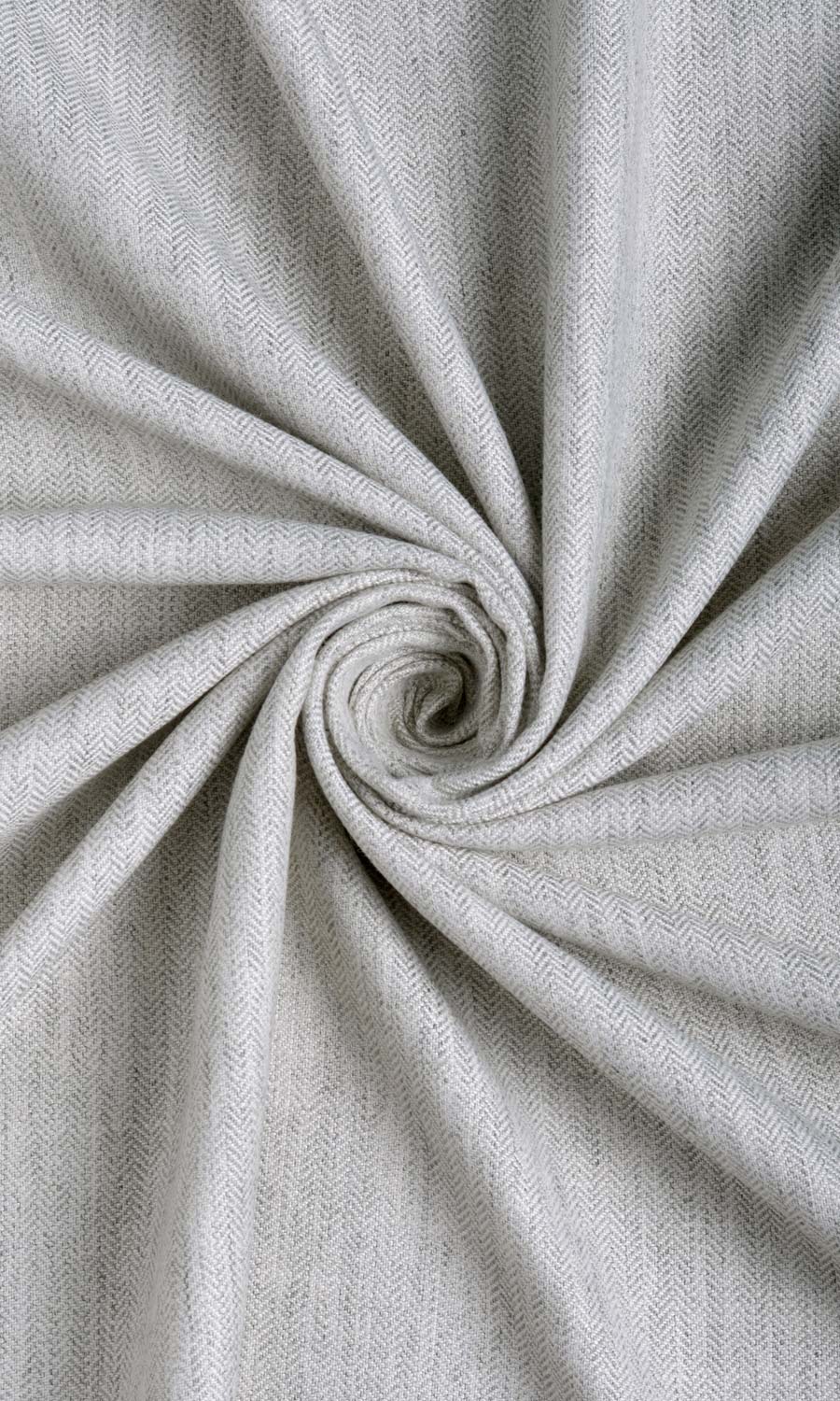 Herringbone Textured Home Décor Fabric By the Yard (Smoke White)