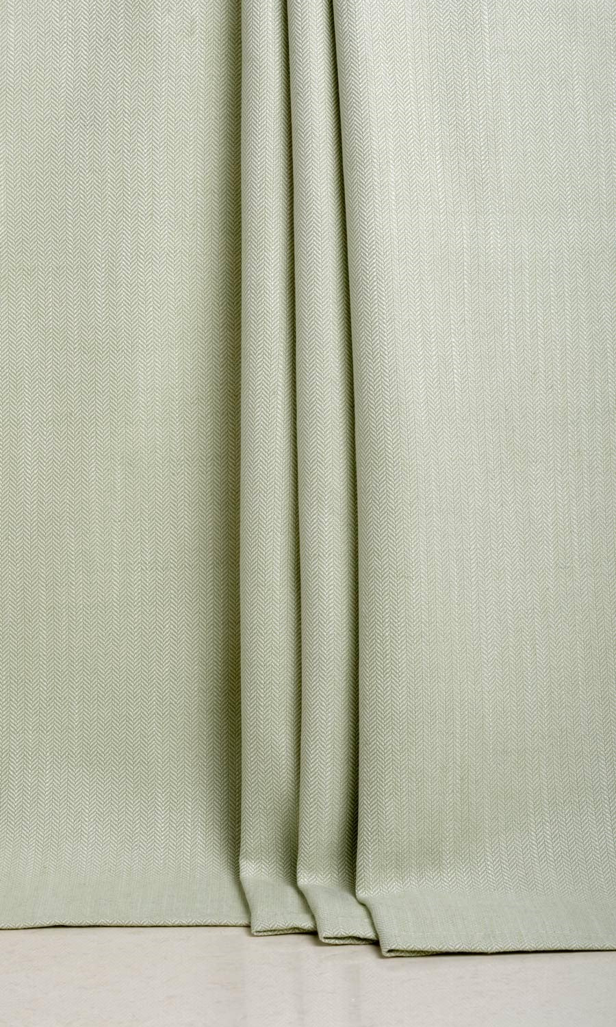 Herringbone Textured Home Textile Fabric Material By the Yard (Mint Green)
