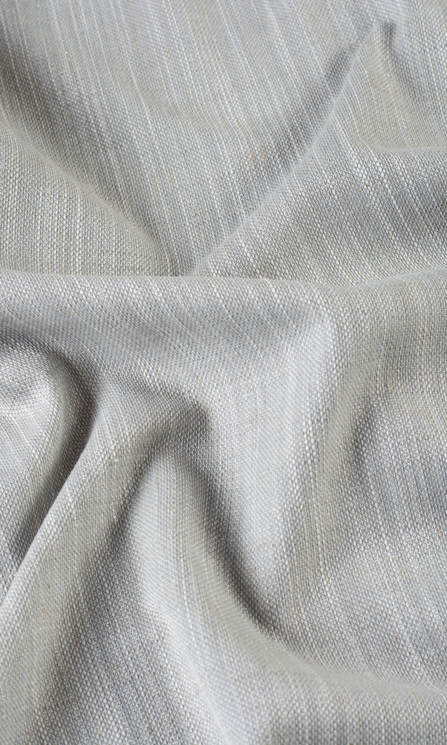 Plain Linen-Blend Fabric Sample for Roman Blinds & Shades (Gray)