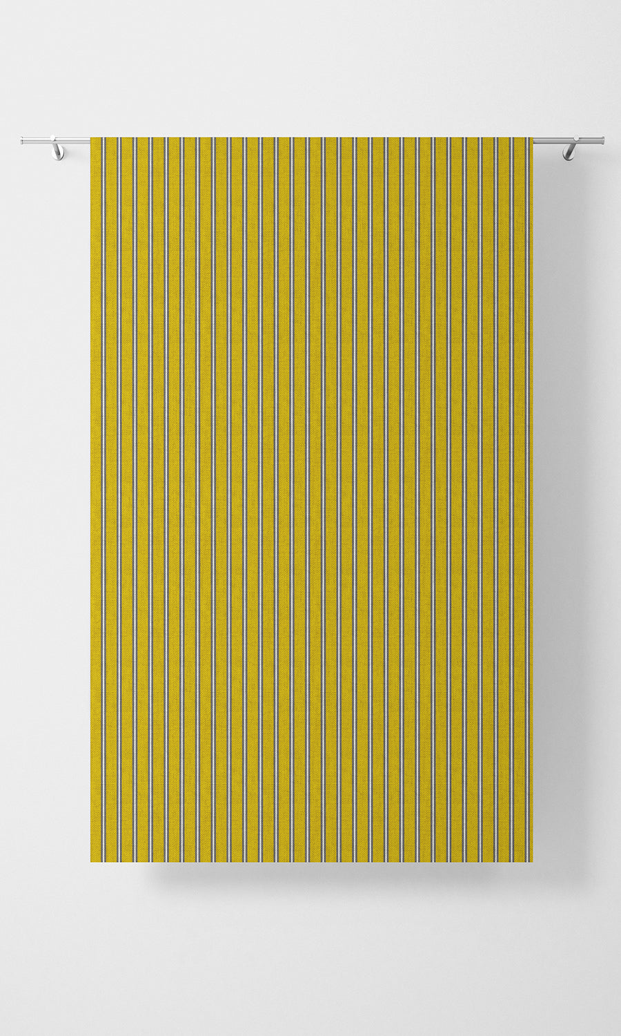 Striped Fabric Material By the Yard (Sunflower Yellow)