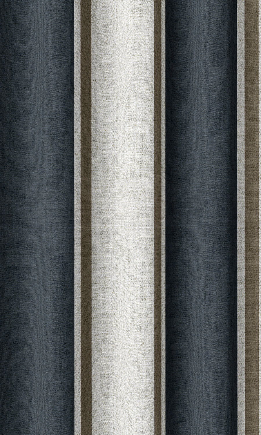 Geometric Home Décor Fabric Sample (Navy Blue/ Brown)