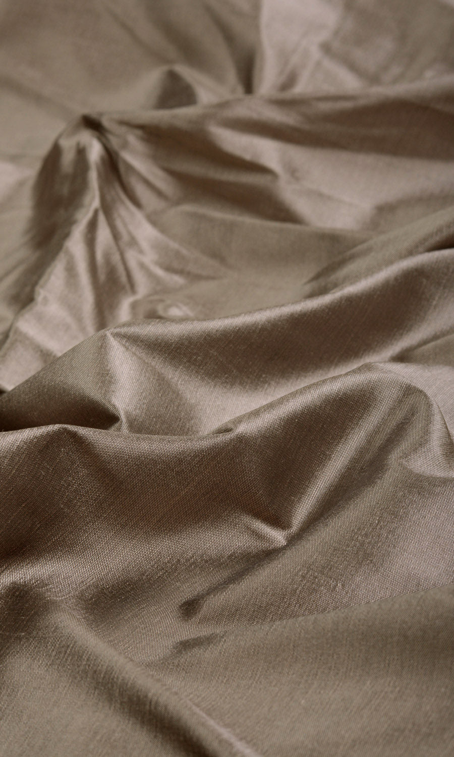 Shantung Silk Home Textile Fabric Material By the Yard (Mocha Brown)