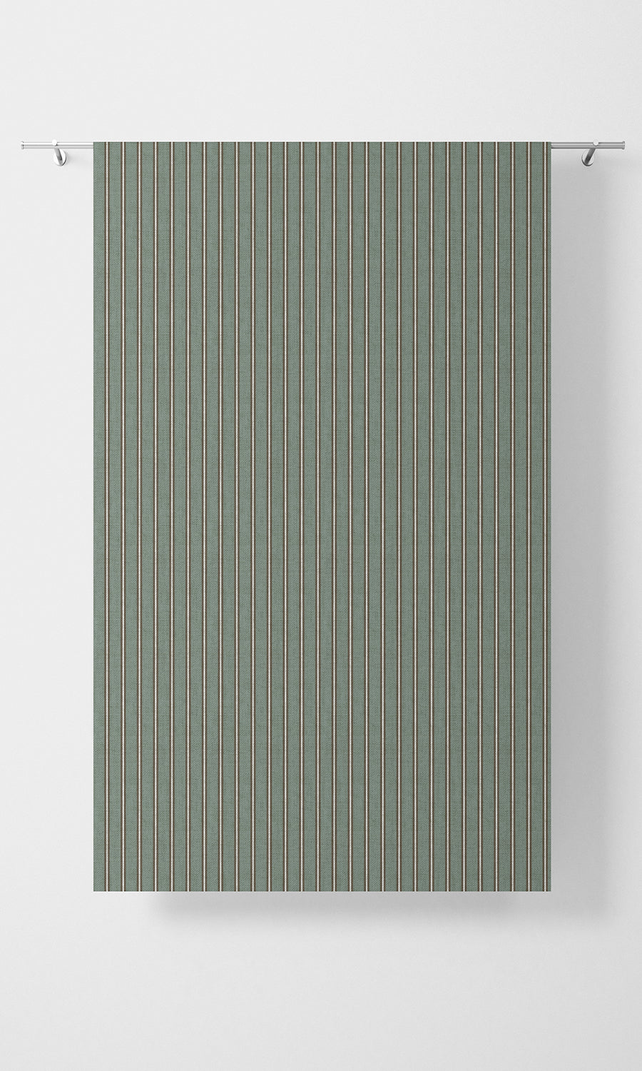 Striped Home Textile Fabric Material Sample (Duck Egg Blue)
