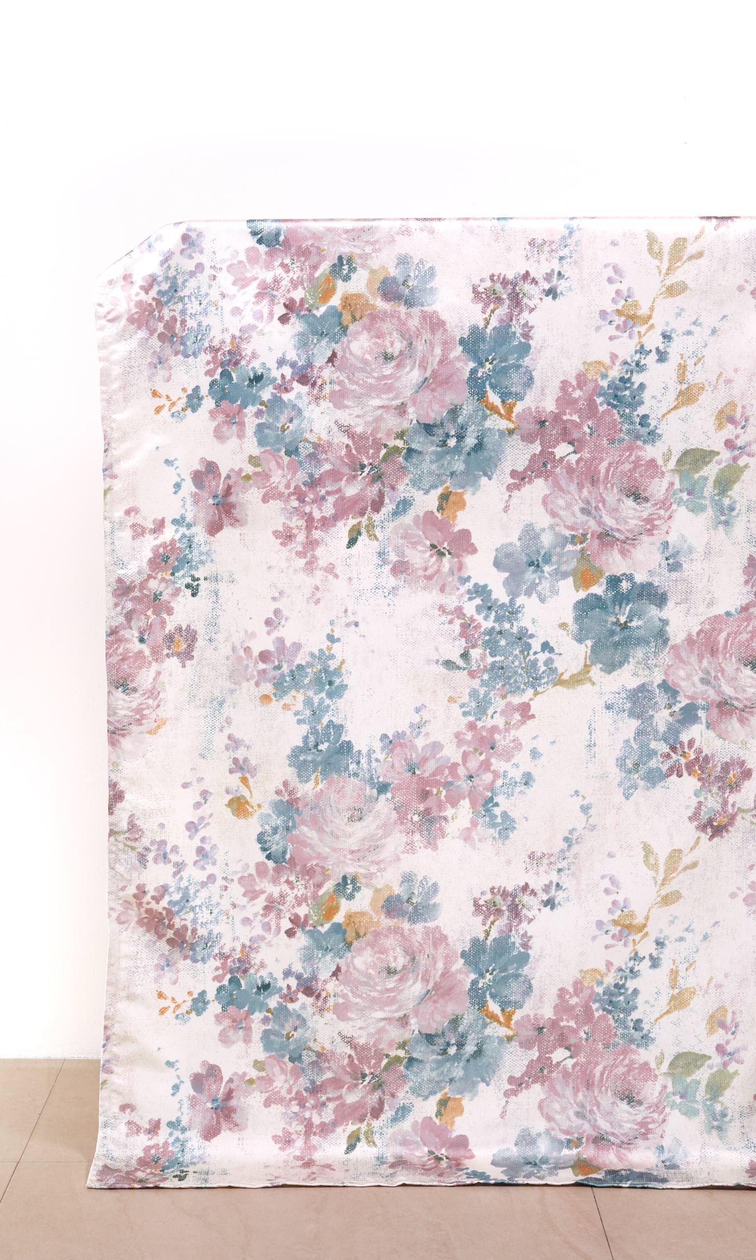 Floral Home Décor Fabric By the Yard (Pink/ Lilac/ Blue/ White)
