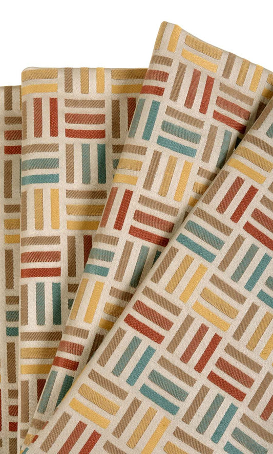 Woven Patterned Blinds (Red/ Blue/ Yellow/ Brown)