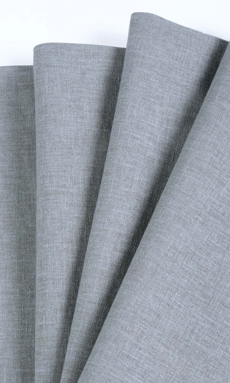 Linen Texture Window Treatments Fabric By the Yard (Steel Grey)