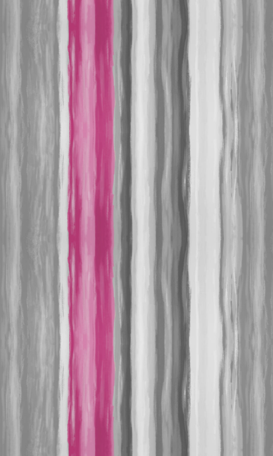 Dimout Striped Home Textile Fabric Material By the Yard (Grey/ Carnation Pink)