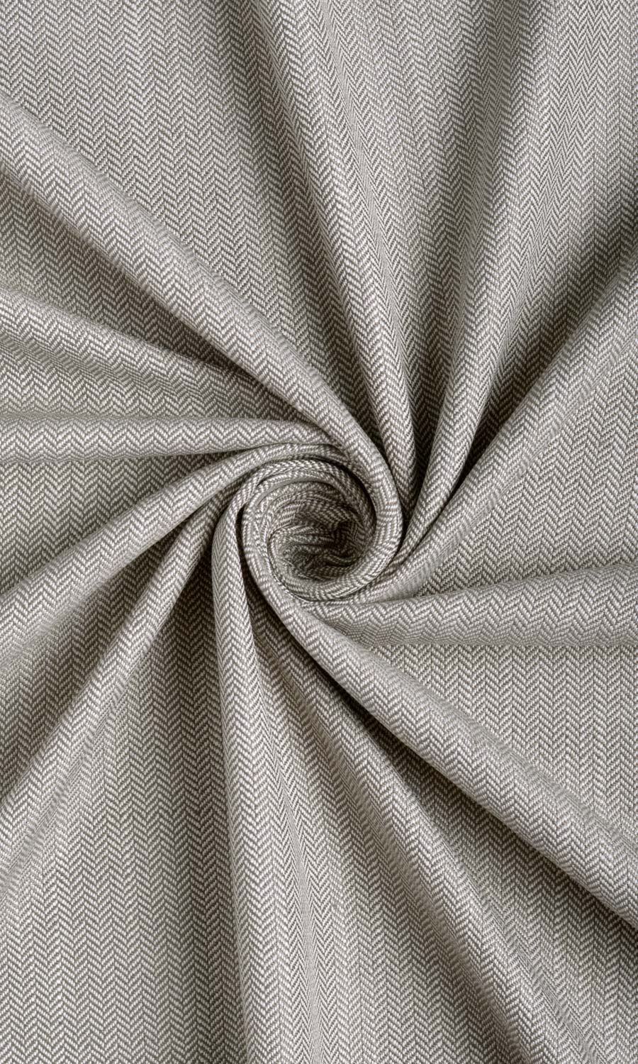 Herringbone Textured Home Décor Fabric By the Yard (Grey)