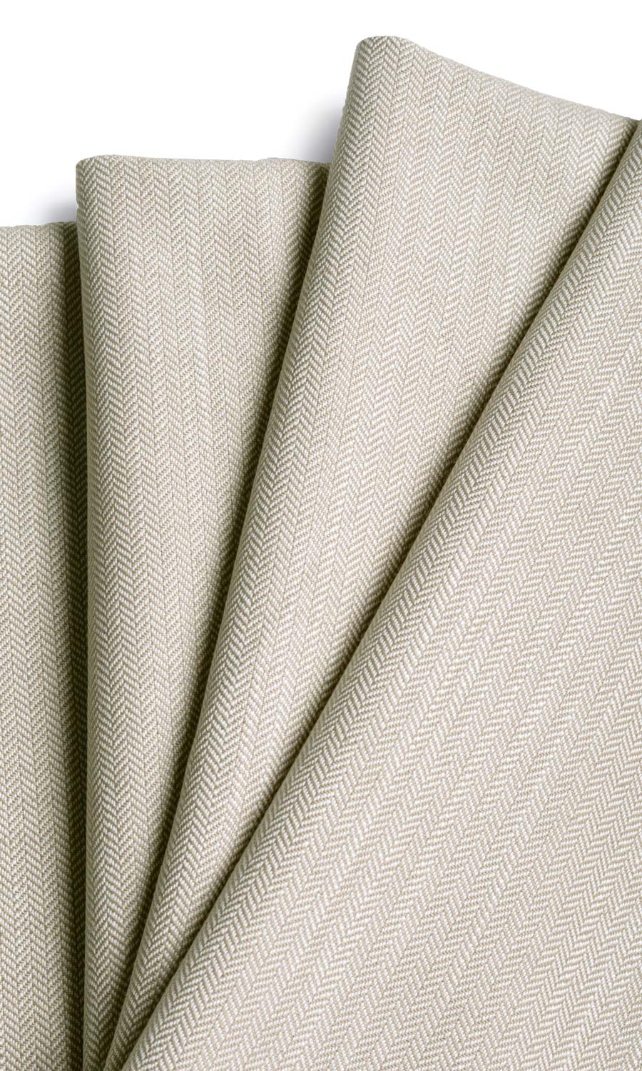 Herringbone Textured Window Treatments Fabric By the Yard (Soft Gray)