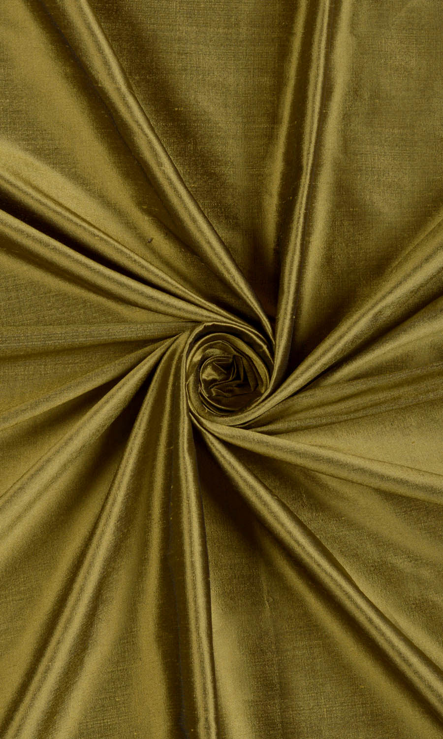 Shantung Silk Home Décor Fabric By the Yard (Olive Green)