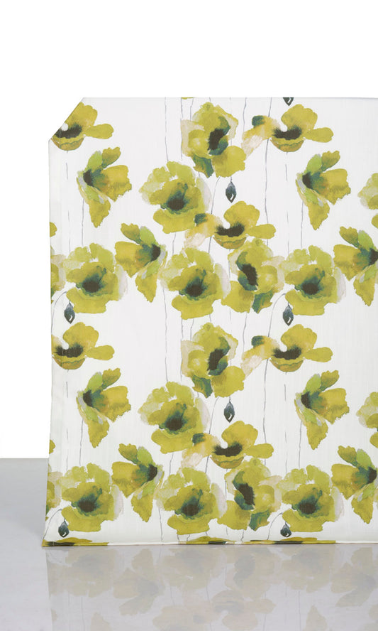 Water Lilies Floral Blinds (Yellow/ Green)