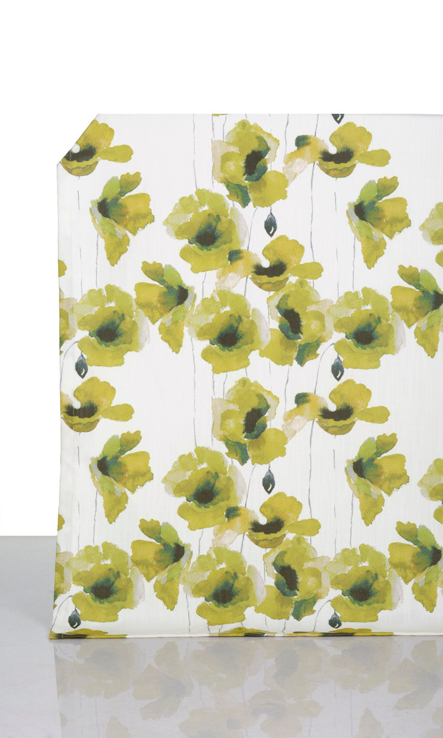 Water Lilies Floral Home Décor Fabric By the Yard (Yellow/ Green)