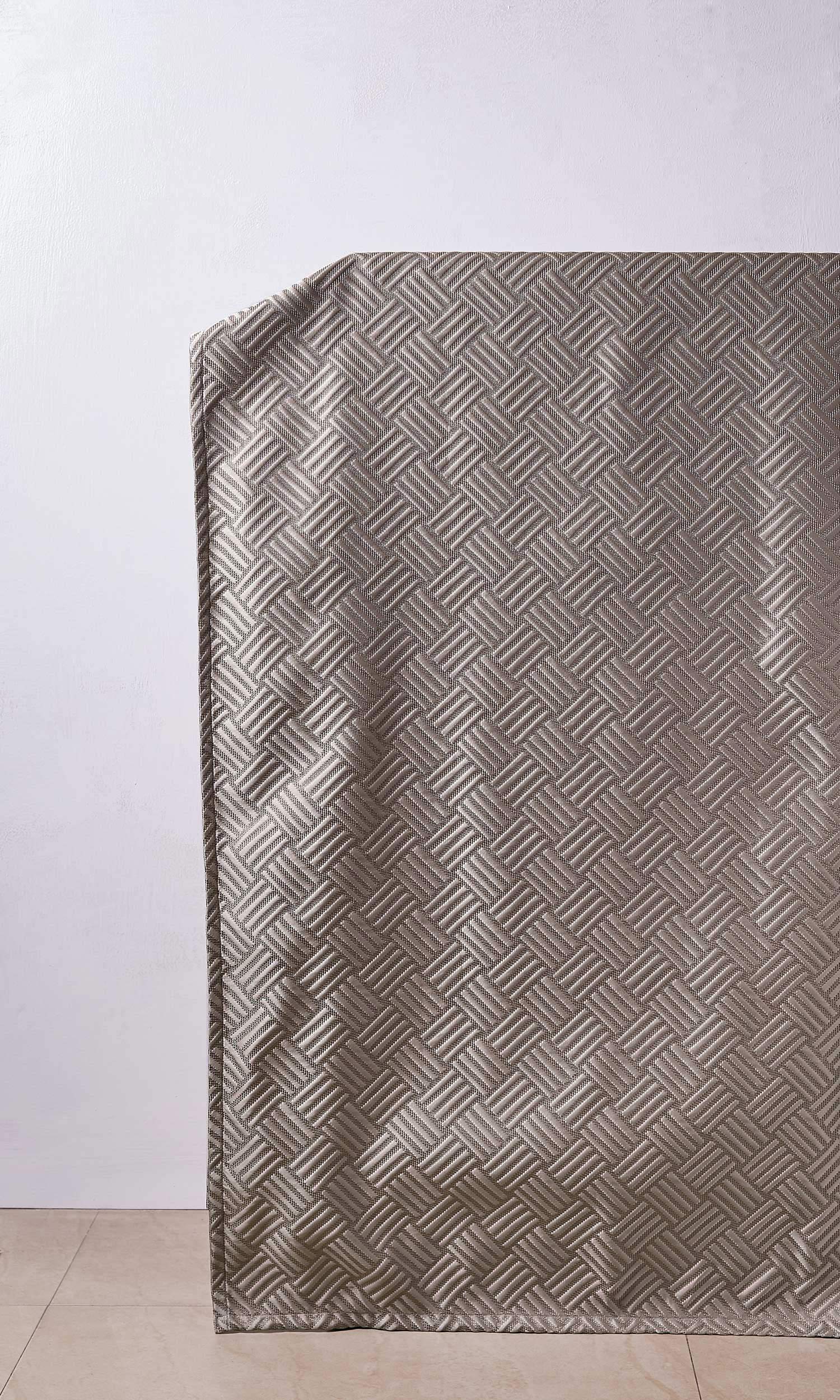 Silk Blend Window Treatments Fabric By the Yard (Caramel/ Beige)