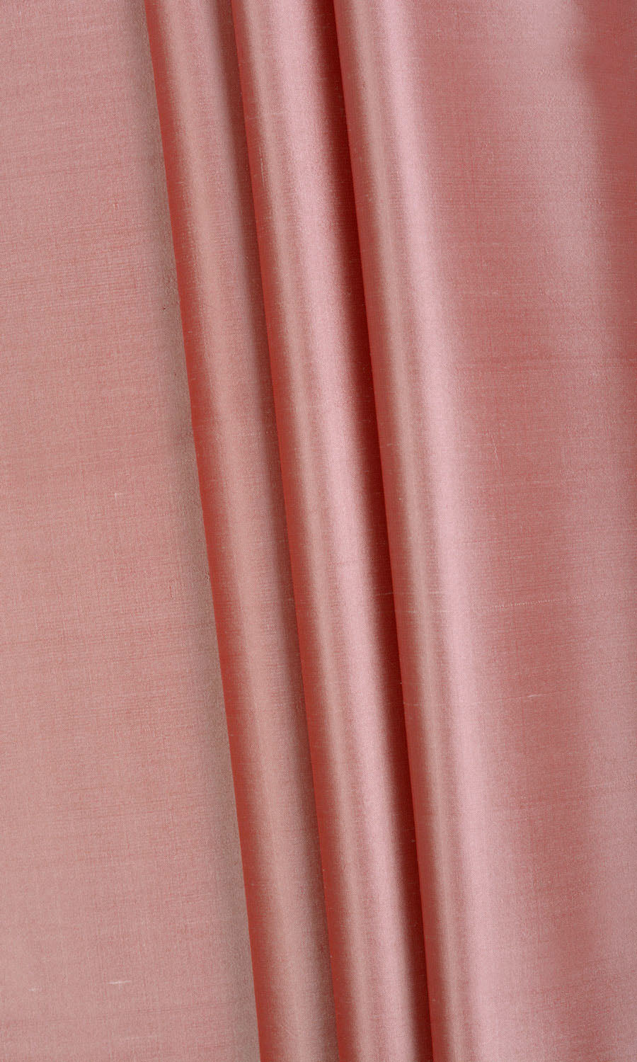 Shantung Silk Fabric By the Yard for Curtains & Drapes (Blush Pink/ Red)