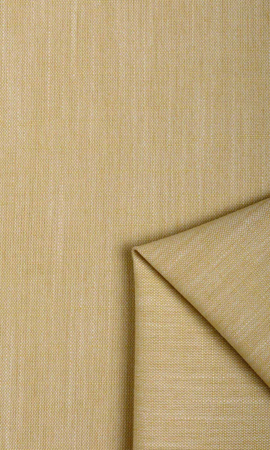 Plain Linen Texture Home Textile Fabric Material By the Yard (Ochre Yellow)