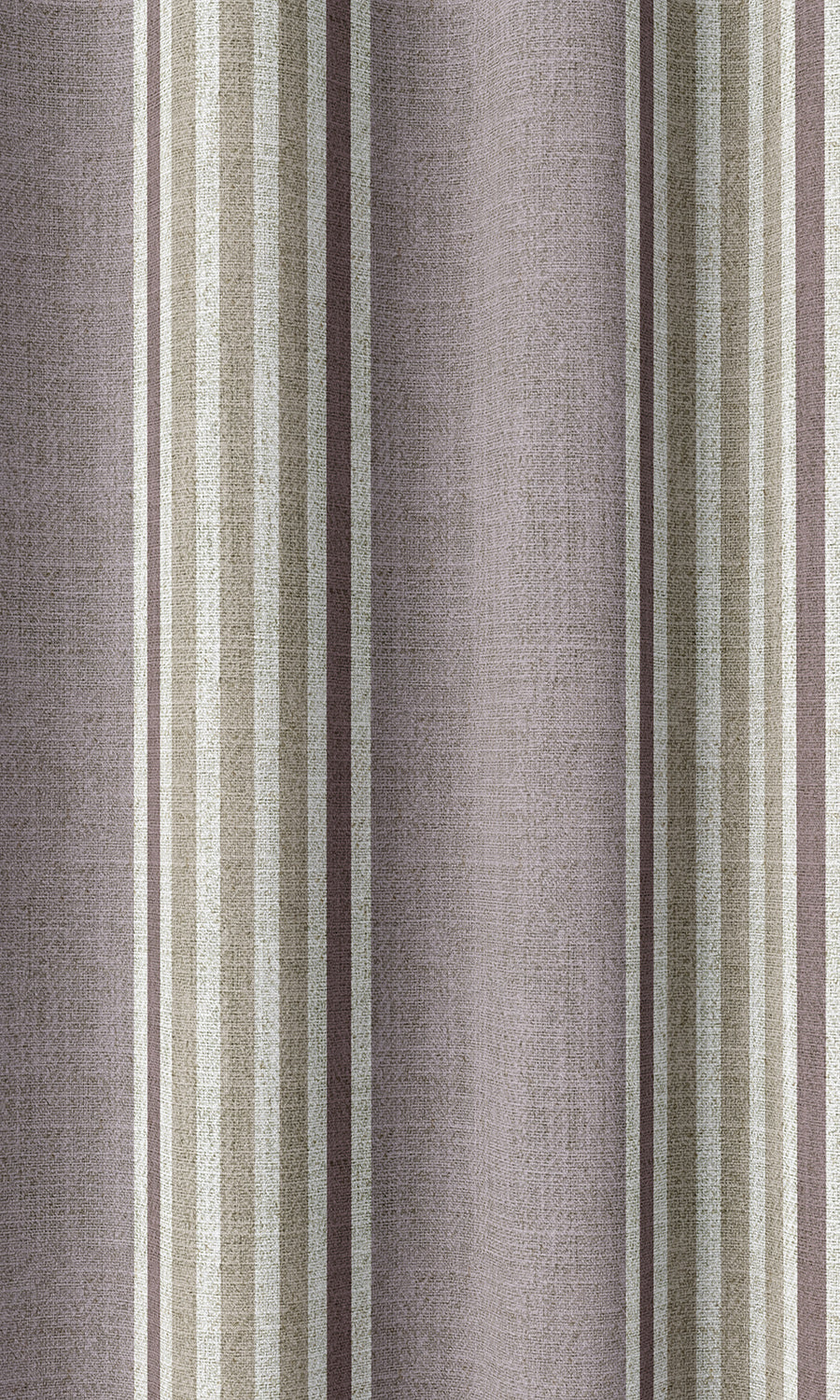 Striped Home Décor Fabric By the Metre (Mauve/ Beige/ Ivory)
