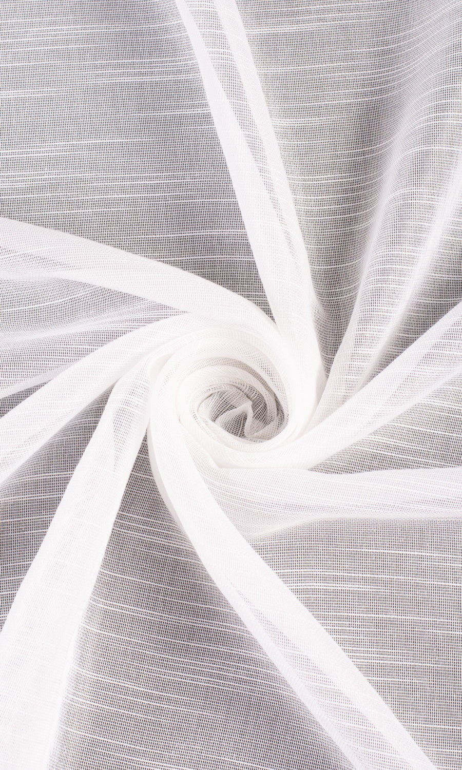 Textured Sheer Window Treatments Fabric Sample (White)
