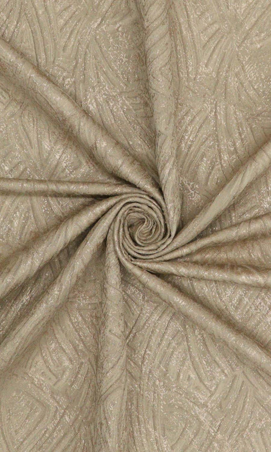 Self-Patterned Poly-Cotton Home Décor Fabric By the Yard (Caramel Brown)